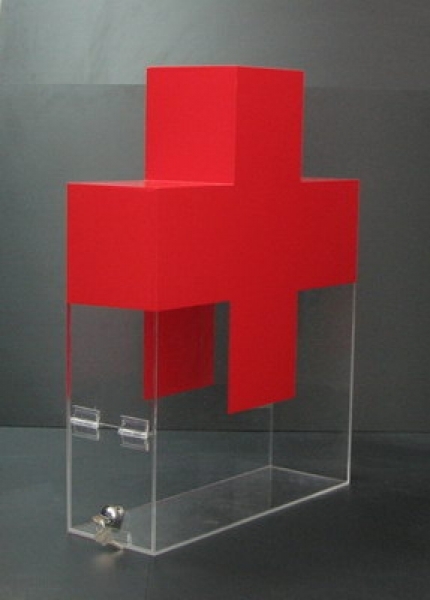 Urna „Crucea Rosie” pentru donatii